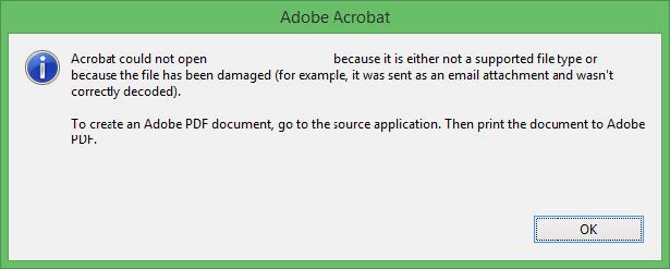 adobeacrobat错误