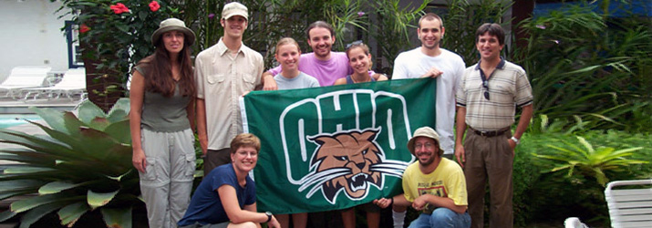 Students and faculty on a study of Neotropical Rainforest Ecology in Brazil