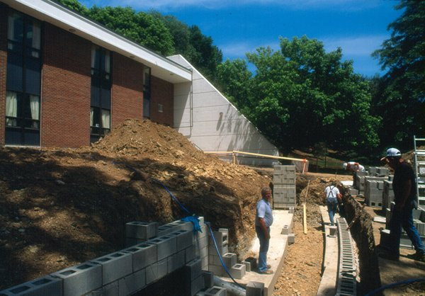 Expansion underway, 1993. Construction was completed in early 1994.