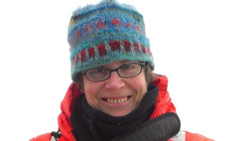 Lisa Crockett, portrait in winter gear for research