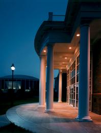 Grover Center at night