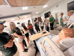 Students learn about health care