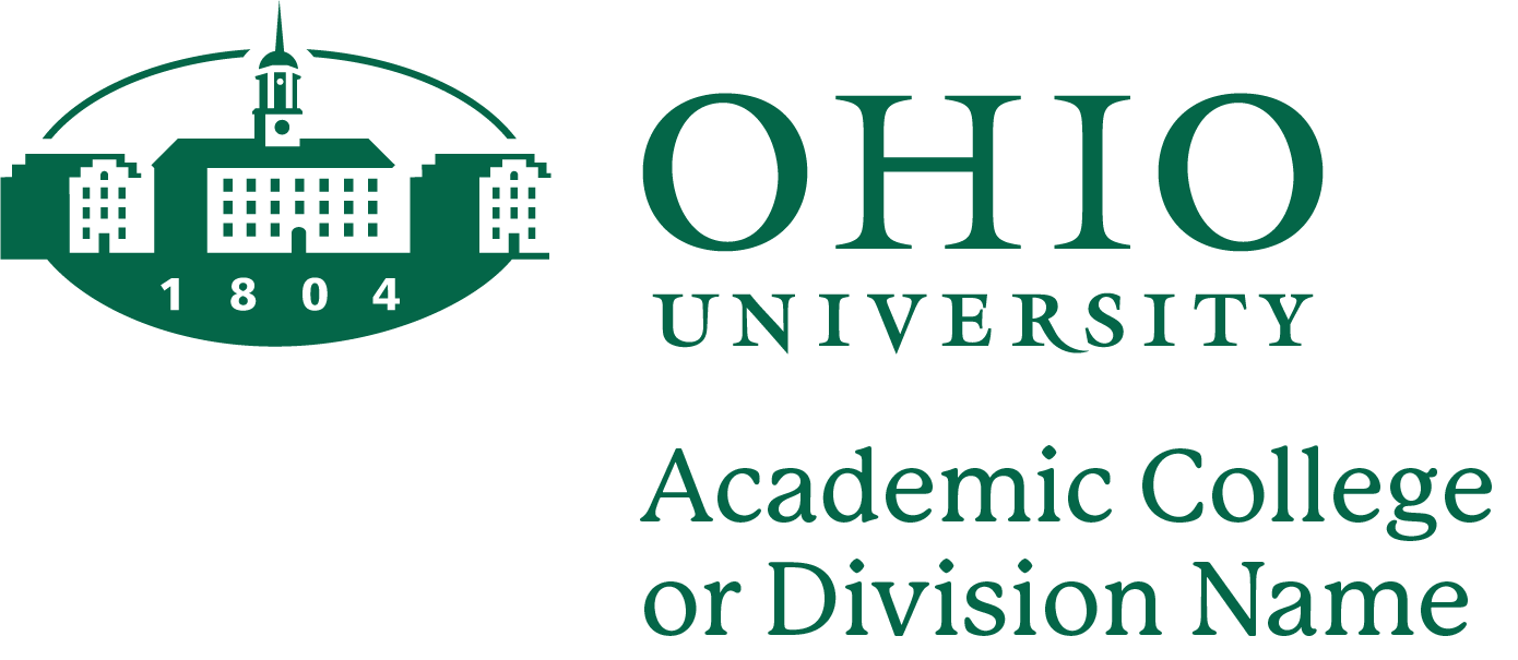 Ohio University formal logo lockup with unit