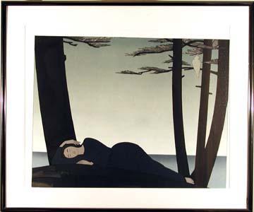 Will Barnet - Reclining Woman