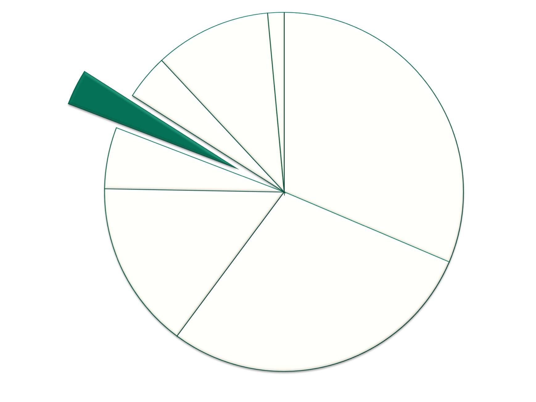 Pie Graph depicting 3.2%