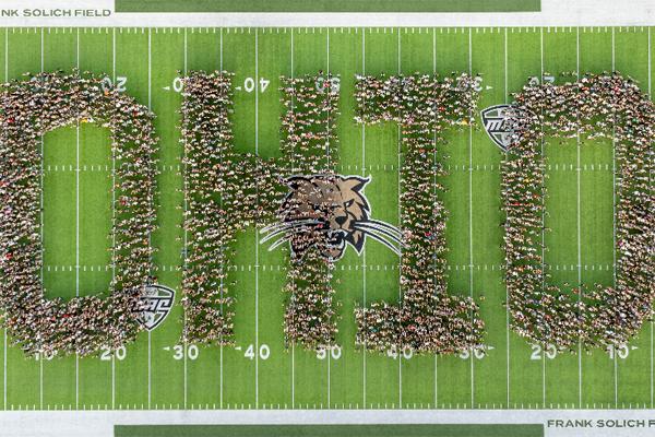 Class of 2028 spell OHIO on the football field