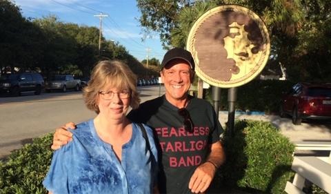 Frank Lavelle stands with his wife, Jean