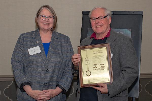 Martin Kordesch with Provost Sayrs