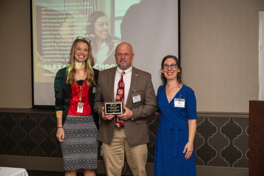 Mary Nally awards representatives of the ASD