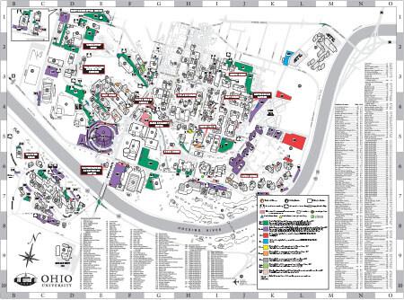 Athens Campus Parking Map