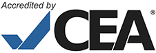 Logo for the CEA, the Commission on English Language Program Accreditation