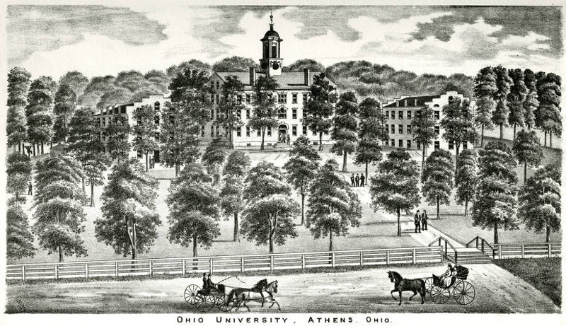 	College Green from Atlas of Athens Co., Ohio, 1875
