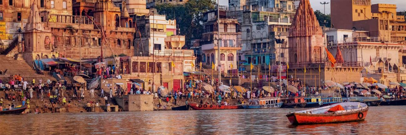 Waterfront at Varanasi, India