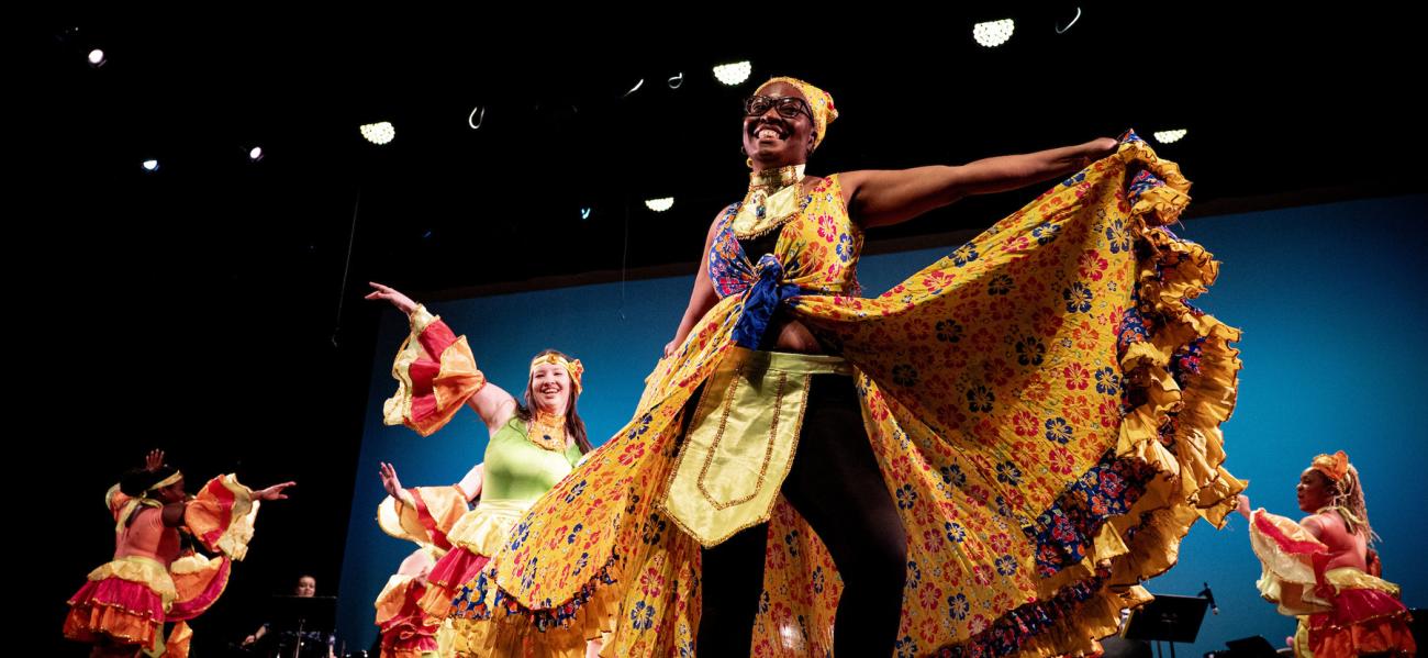 The Ohio University African Ensemble and Steel Band perform in 2024.