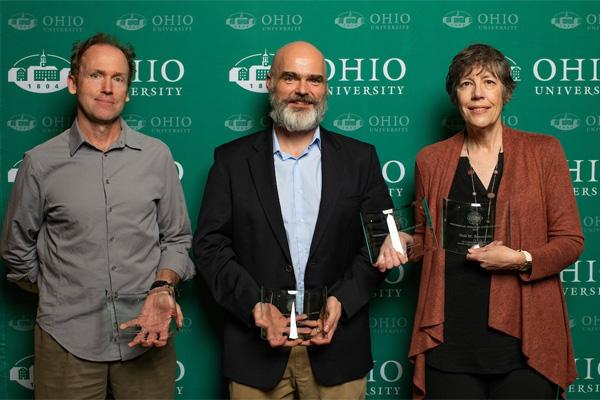 From left, Patrick O'Connor, Ronan Carroll, and Katherine Jellison