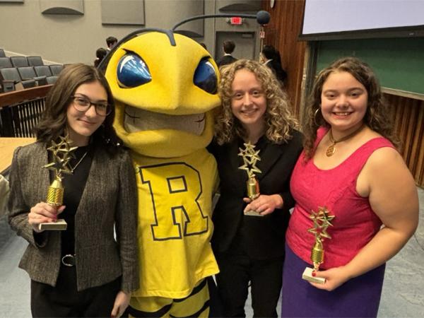 Ohio University Mock Trial Team members at the Yellowjacket Invitational 