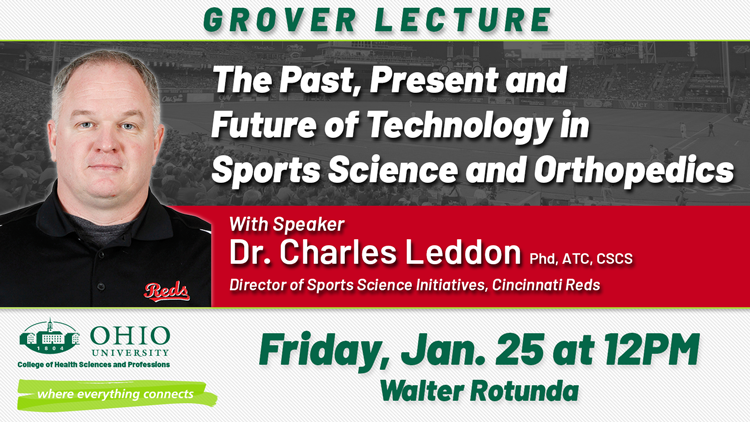 Director of Sports Science Initiatives for Reds to present at Grover Lecture series