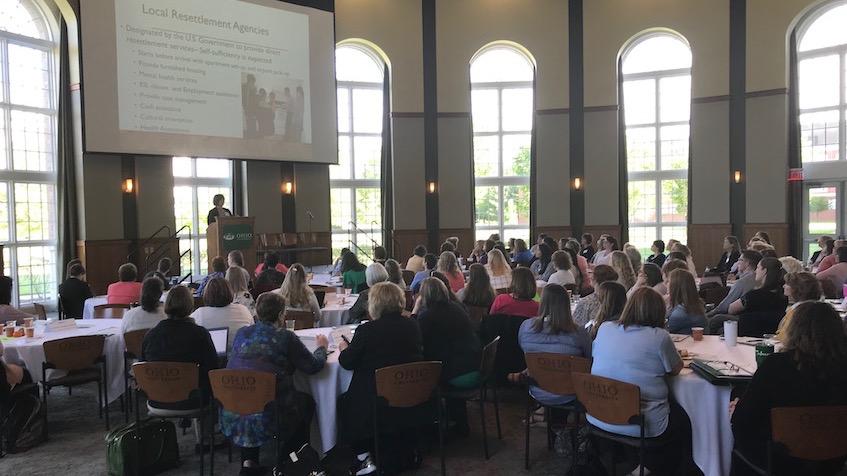 Dr. Ruth Carrico at the "Serving the Underserved" nursing conference