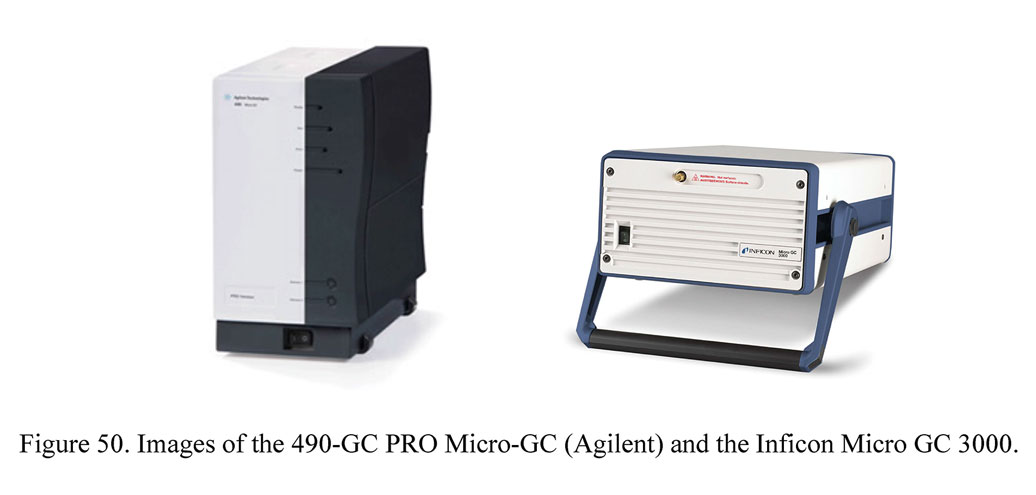 Images of the 490-GC PRO Micro-GC (Agilent) and the Inficon Micro GC 3000
