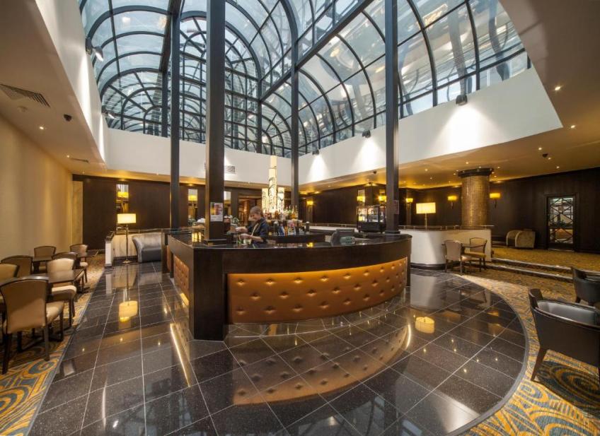 The lobby of the President Hotel
