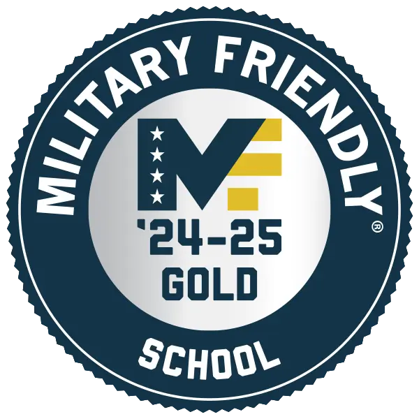 Military Friendly School - Gold - '24-'25 badge