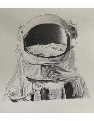 Sketch of an astronaut suit by Brady Corless