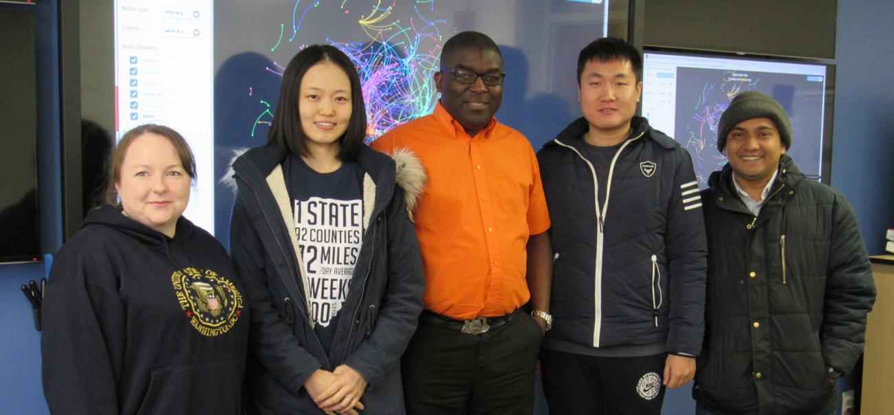 Five SMART Lab Graduate Students, shown in group photo