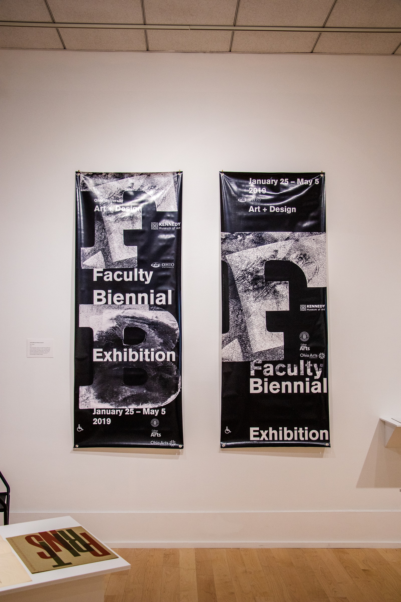 Faculty Biennial Exhibition Banners 2019