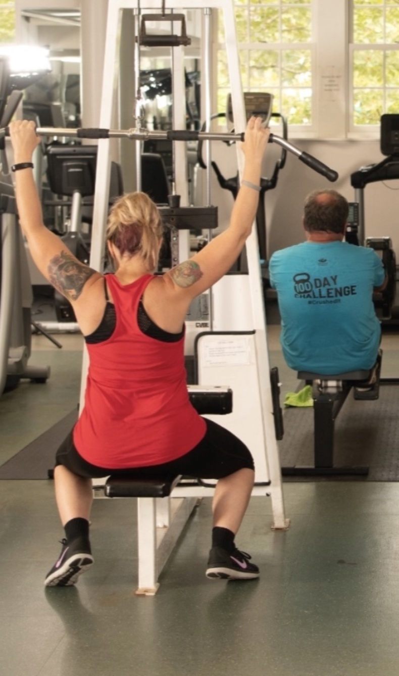 members in the fitness center