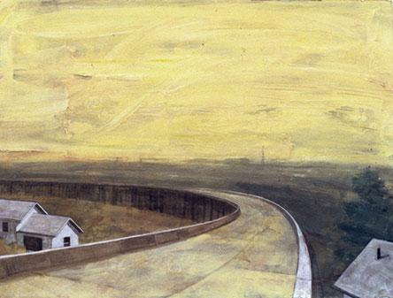 Ron Kroutel, Road/House/Tower, mixed media, 2008 