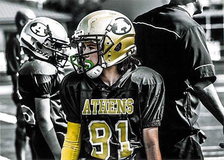 young football player