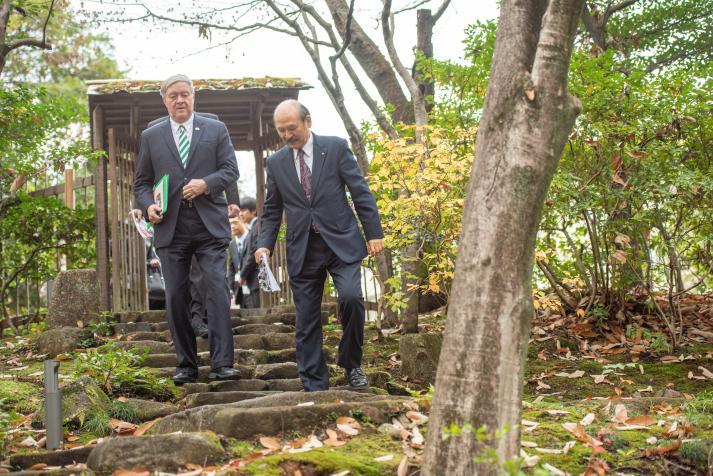 President Nellis and President Ishihara, Chubu, 2018