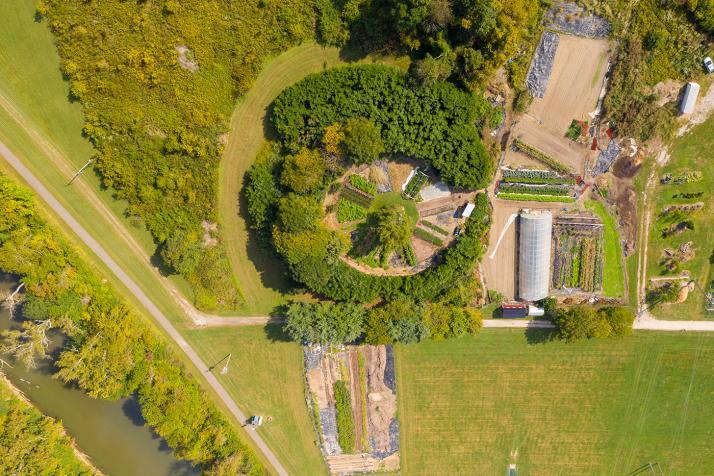 Ohio Student Farm aerial view