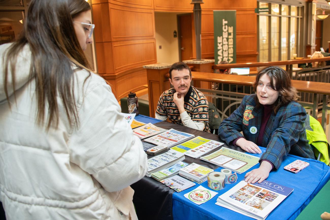 Students working at the 2024 MLK Service Fair