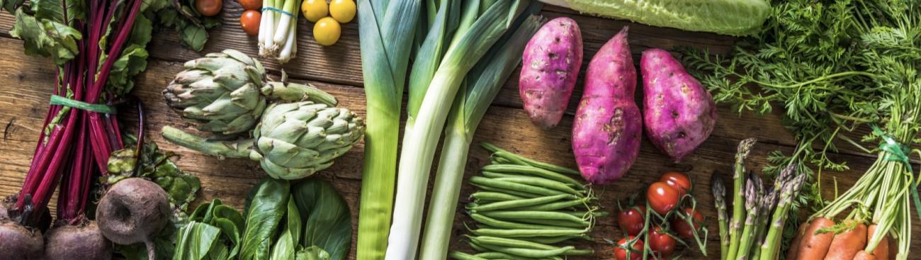 Variety of produce on a table