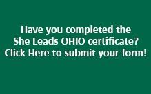 She Leads OHIO completion button. Click here to access form.