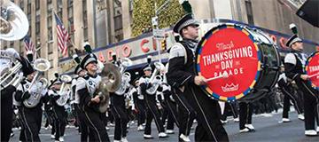 The OHIO Marching 110 band in New York City