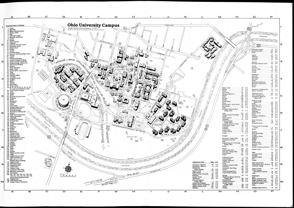 Above: 1992 Campus Map