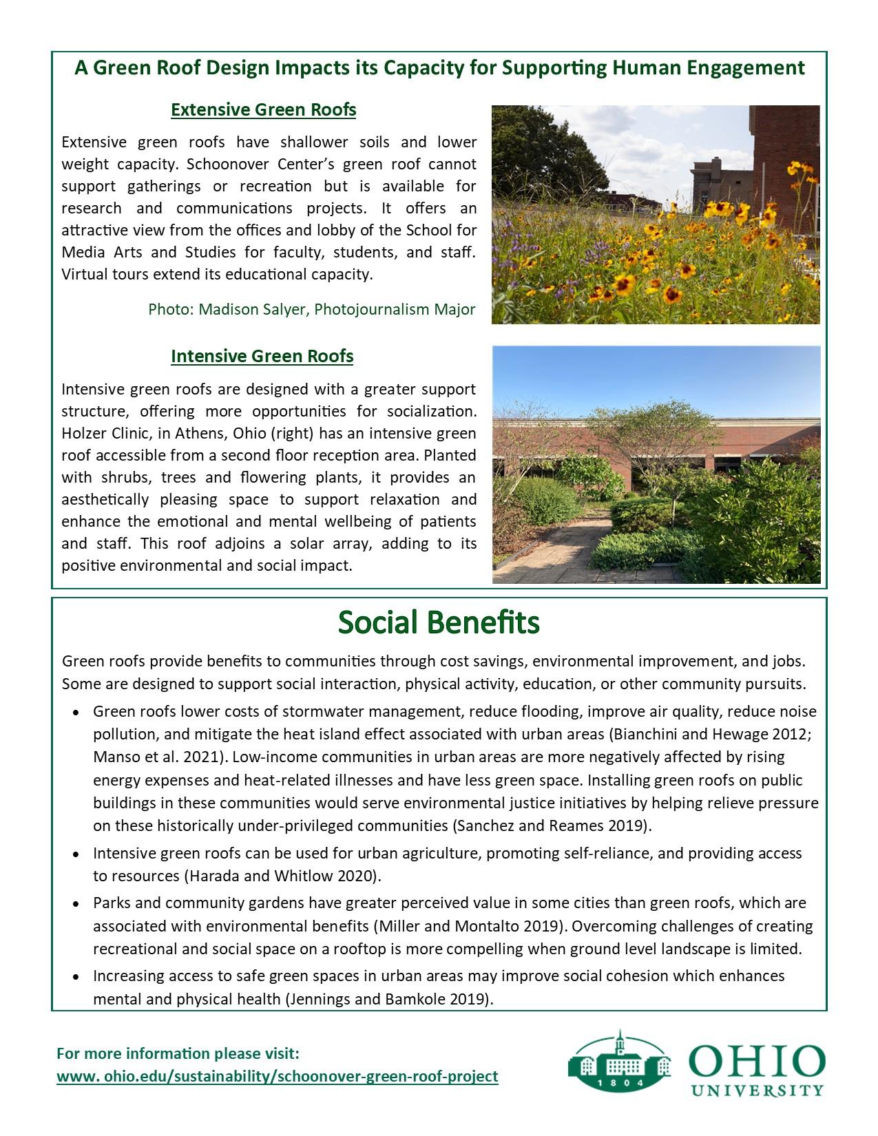 Psychosocial benefits of Green Roofs flyer p. 2