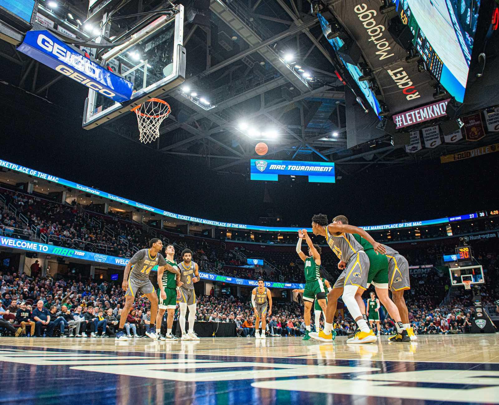 Men's basketball MAC championship game on March 11, 2022.