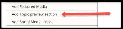 Add Topic Preview