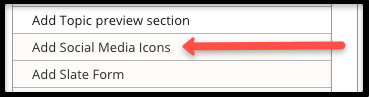 Add Social Media Icons