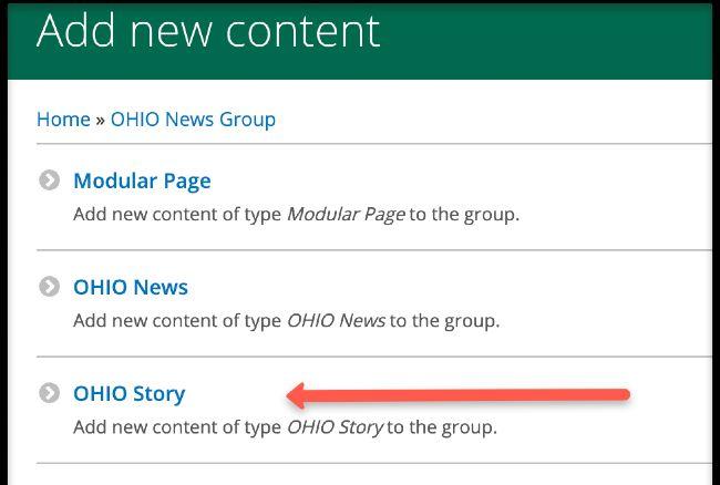 Add OHIO Story