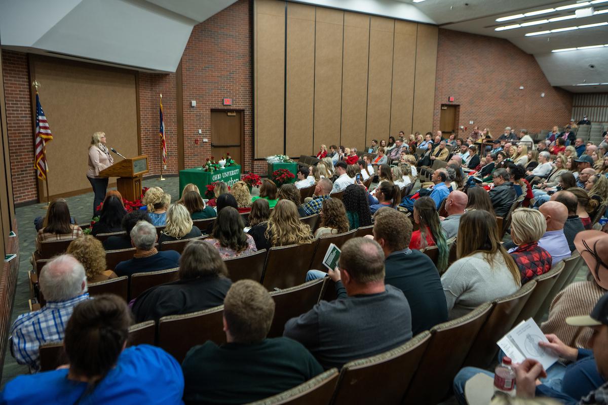 Image of crowd in auditorium