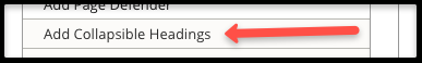 Add Collapsible Heading Element