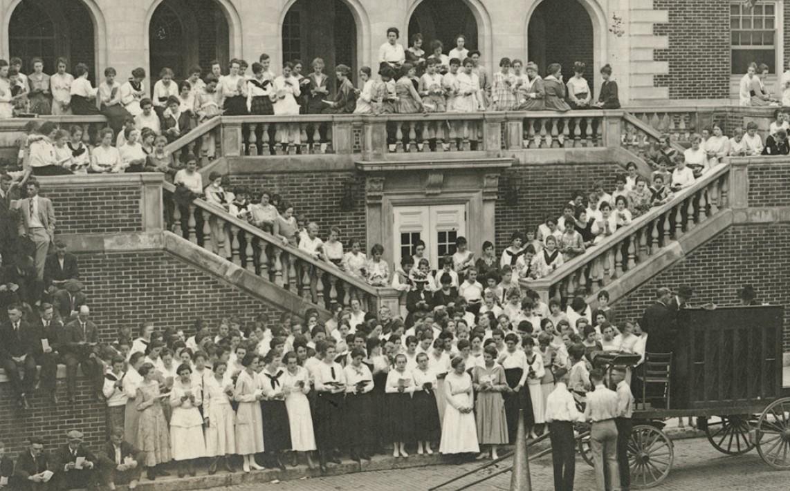 Lindley Hall students at their Sing Sings