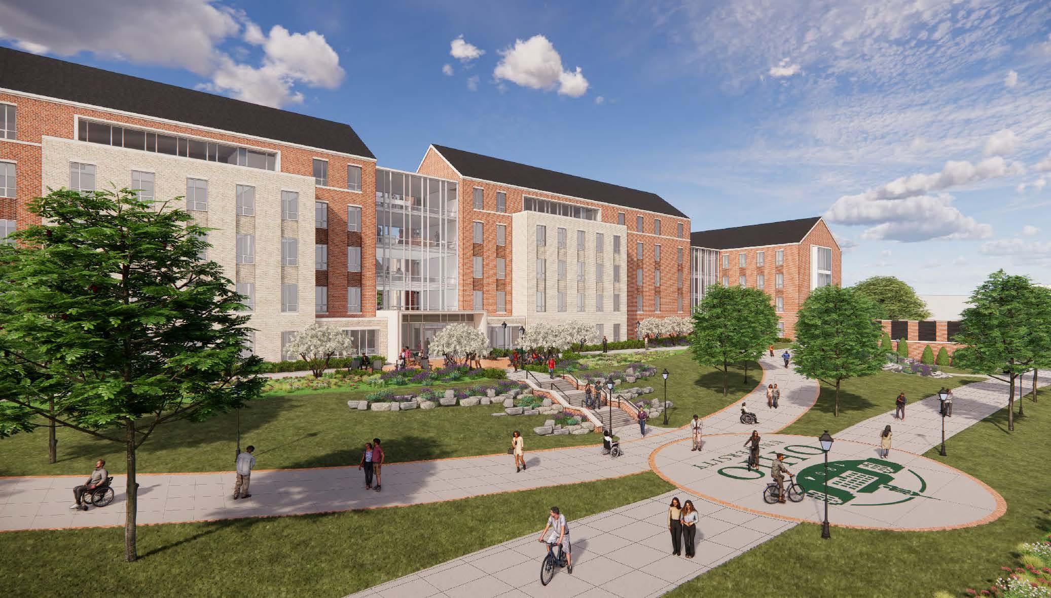 Rendering of new residence hall