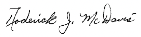 president signature