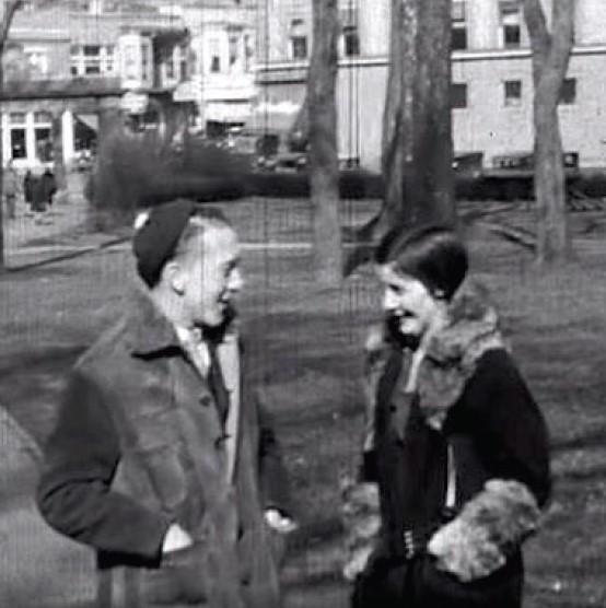 Students on College Green