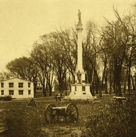 Temporary barracks on College Green